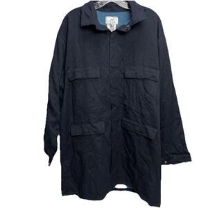 Steel Grip Heavy Duty Blue Button Up Work Jacket Size Large Arc Rating